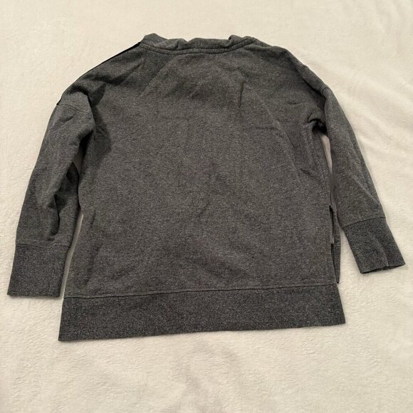 Calvin Klein Performance Crop Pullover Sweatshirt Cowl Neck Womens Small Grey - Picture 2 of 11